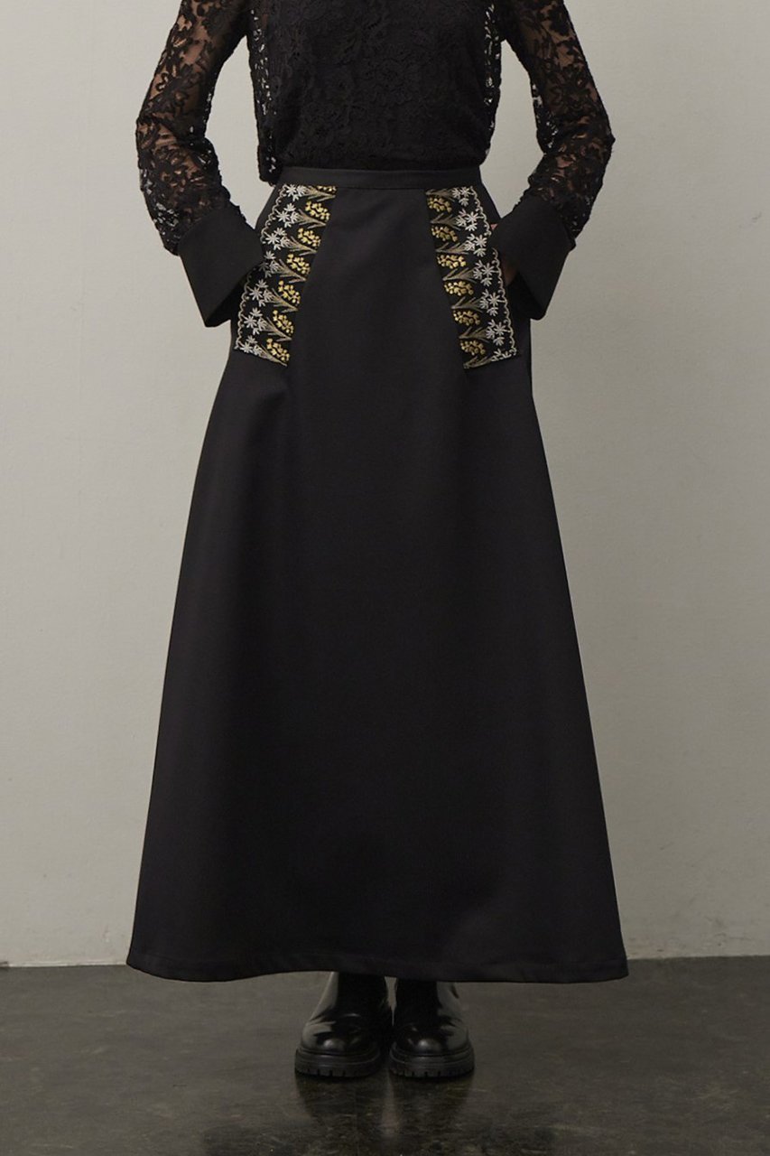 【ロキト/LOKITHO】のナロー エンブロイダリー スカート 人気、トレンドファッション・服の通販 founy(ファニー) 　ファッション　Fashion　レディースファッション　Fashion for Women　スカート　Skirts　ロングスカート　Long Skirts / Maxi & Midi Skirts　おすすめ　Recommended / Our Picks　エンブロイダリー　Embroidery Design　クロップド　Cropped, Short Length　パーティ　Party, Party Style　ロング　Long, Long-Length　other-7|ID: prp329100004605885 ipo3291000000032823839