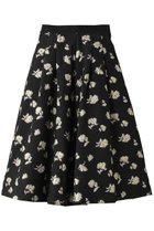 【デザイン ワークス/DESIGN WORKS】のオーガンジーフラワータックスカート ブラック|ID: prp329100004605887 ipo3291000000032823861