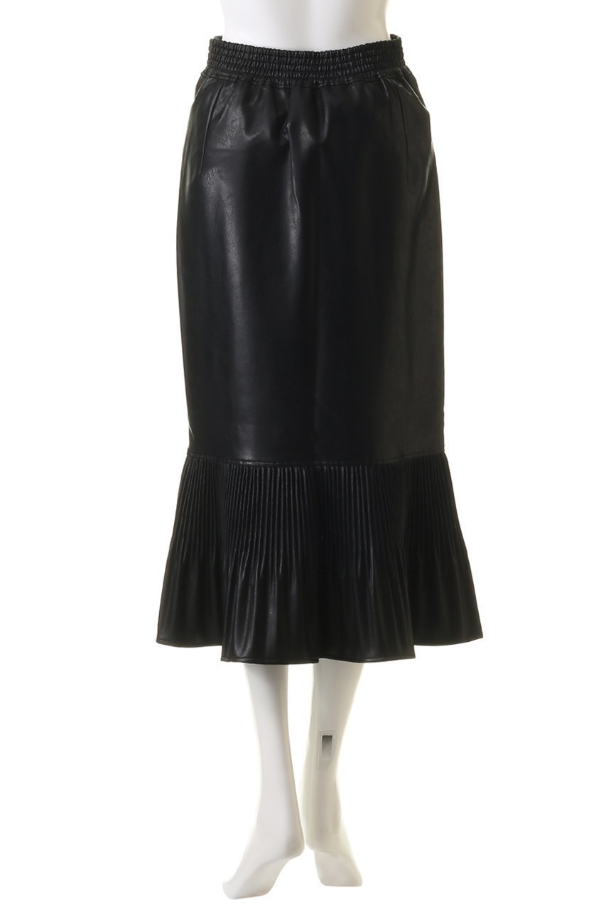 【マリリンムーン/MARILYN MOON】のプリーツフェイクレザースカート 人気、トレンドファッション・服の通販 founy(ファニー) 　ファッション　Fashion　レディースファッション　Fashion for Women　スカート　Skirts　ロングスカート　Long Skirts / Maxi & Midi Skirts　フェイクレザー　Faux Leather, PU Leather　プリーツ　Pleats, Pleated　マーメイド　Mermaid, Fishtail Silhouette　ロング　Long, Long-Length　other-4|ID: prp329100004605889 ipo3291000000032823991