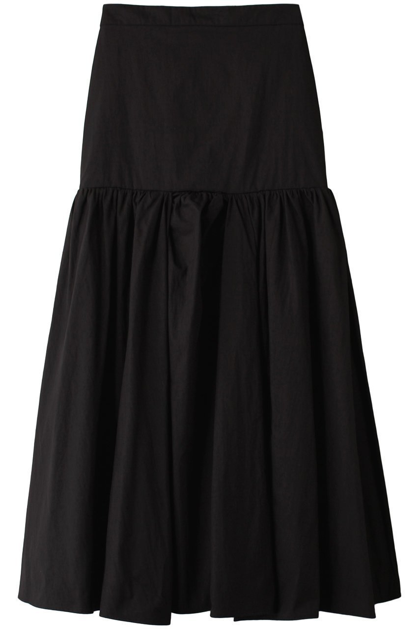 【クラネ/CLANE】のVOLUME GATHER SKIRT スカート インテリア・キッズ・メンズ・レディースファッション・服の通販 founy(ファニー) 　ファッション　Fashion　レディースファッション　Fashion for Women　スカート　Skirts　ロングスカート　Long Skirts / Maxi & Midi Skirts　エレガント 上品　Elegant　ギャザー　Gathered, Ruffled　フレア　Flare, Flared　ロング　Long, Long-Length　BLACK|ID: prp329100004605890 ipo3291000000032823998