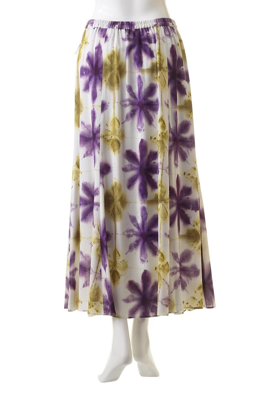 【ハウス オブ ロータス/HOUSE OF LOTUS】のタイダイプリントスカート 人気、トレンドファッション・服の通販 founy(ファニー) 　ファッション　Fashion　レディースファッション　Fashion for Women　スカート　Skirts　なめらか　Smooth, Silky Texture　イエロー　Yellow　オリエンタル　Oriental Pattern　パープル　Purple, Violet　フロント　Front, Front Design　プリント　Print, Printed Pattern　マーメイド　Mermaid, Fishtail Silhouette　ラップ　Wrap, Wrap Design　今季　This Season, Current Season　夏　Summer　春　Spring　S/S・春夏　SS, Spring/Summer, Warm Season　other-4|ID: prp329100004605892 ipo3291000000034952232