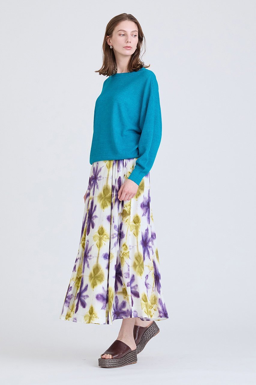 【ハウス オブ ロータス/HOUSE OF LOTUS】のタイダイプリントスカート 人気、トレンドファッション・服の通販 founy(ファニー) 　ファッション　Fashion　レディースファッション　Fashion for Women　スカート　Skirts　なめらか　Smooth, Silky Texture　イエロー　Yellow　オリエンタル　Oriental Pattern　パープル　Purple, Violet　フロント　Front, Front Design　プリント　Print, Printed Pattern　マーメイド　Mermaid, Fishtail Silhouette　ラップ　Wrap, Wrap Design　今季　This Season, Current Season　夏　Summer　春　Spring　S/S・春夏　SS, Spring/Summer, Warm Season　other-6|ID: prp329100004605892 ipo3291000000034952235