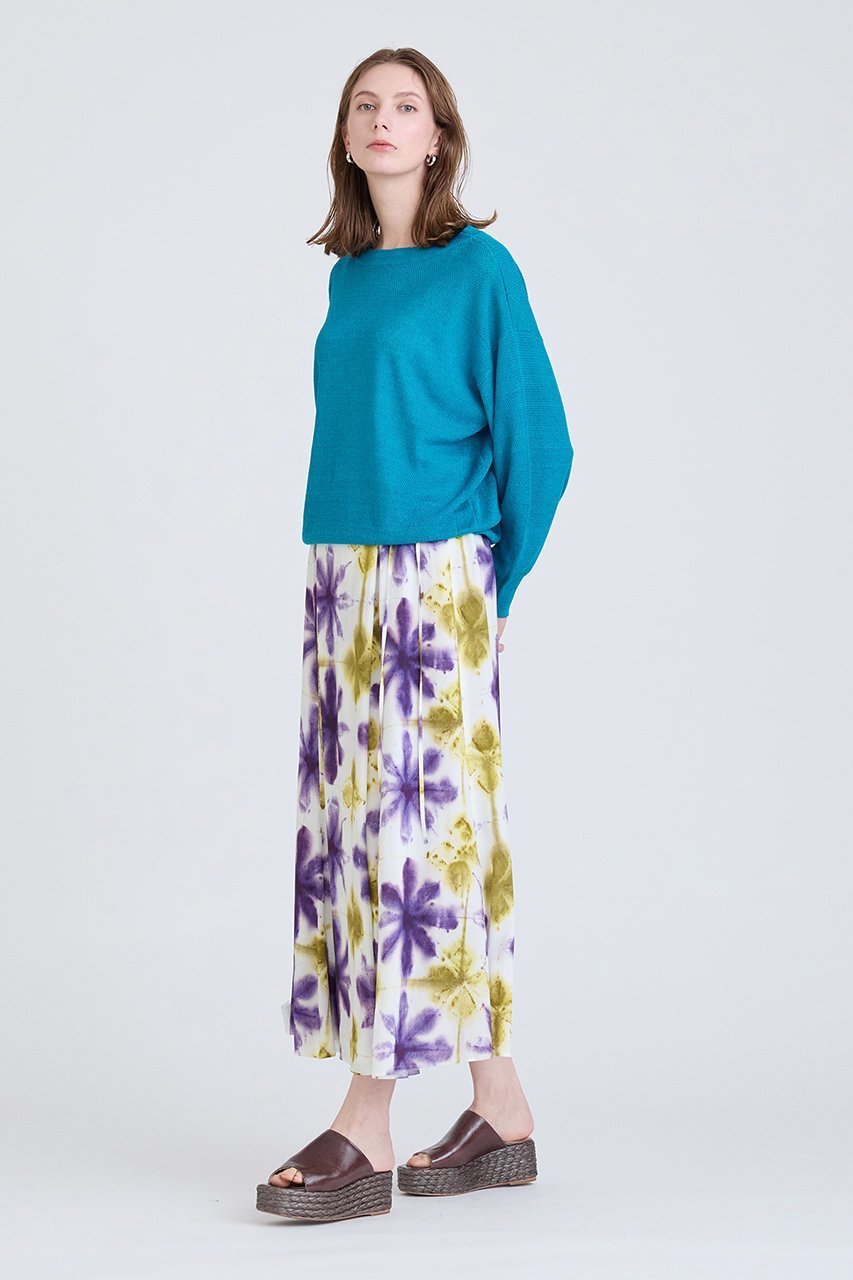 【ハウス オブ ロータス/HOUSE OF LOTUS】のタイダイプリントスカート 人気、トレンドファッション・服の通販 founy(ファニー) 　ファッション　Fashion　レディースファッション　Fashion for Women　スカート　Skirts　なめらか　Smooth, Silky Texture　イエロー　Yellow　オリエンタル　Oriental Pattern　パープル　Purple, Violet　フロント　Front, Front Design　プリント　Print, Printed Pattern　マーメイド　Mermaid, Fishtail Silhouette　ラップ　Wrap, Wrap Design　今季　This Season, Current Season　夏　Summer　春　Spring　S/S・春夏　SS, Spring/Summer, Warm Season　other-7|ID: prp329100004605892 ipo3291000000034952236