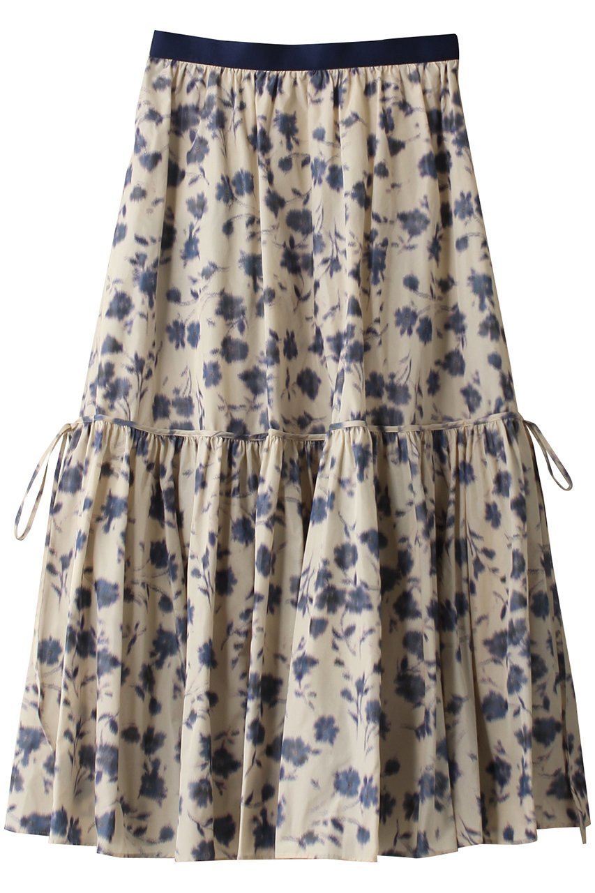 【デザイン ワークス/DESIGN WORKS】の【BEAUVET】ほぐしフラワースカート インテリア・キッズ・メンズ・レディースファッション・服の通販 founy(ファニー) 　ファッション　Fashion　レディースファッション　Fashion for Women　スカート　Skirts　ロングスカート　Long Skirts / Maxi & Midi Skirts　フラワー　Flower, Floral　プリント　Print, Printed Pattern　ロング　Long, Long-Length　エレガント 上品　Elegant　夏　Summer　春　Spring　S/S・春夏　SS, Spring/Summer, Warm Season　クリーム|ID: prp329100004605893 ipo3291000000035550833