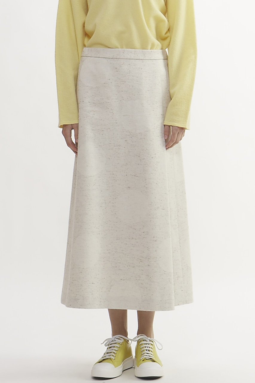 【プレインピープル/PLAIN PEOPLE】のドット柄ジャズネップジャガードAラインスカート 人気、トレンドファッション・服の通販 founy(ファニー) 　ファッション　Fashion　レディースファッション　Fashion for Women　スカート　Skirts　Aライン・フレアスカート　A-Line & Flared Skirts　ロングスカート　Long Skirts / Maxi & Midi Skirts　おすすめ　Recommended / Our Picks　アシンメトリー　Asymmetrical Style　ジャカード／ジャガード　Jacquard, Woven Pattern　スリット　Slit, Slit Detail　ドット　Polka Dot, Dot Pattern　ネップ　Nepp, Slub Yarn　ロング　Long, Long-Length　other-2|ID: prp329100004605894 ipo3291000000032824759