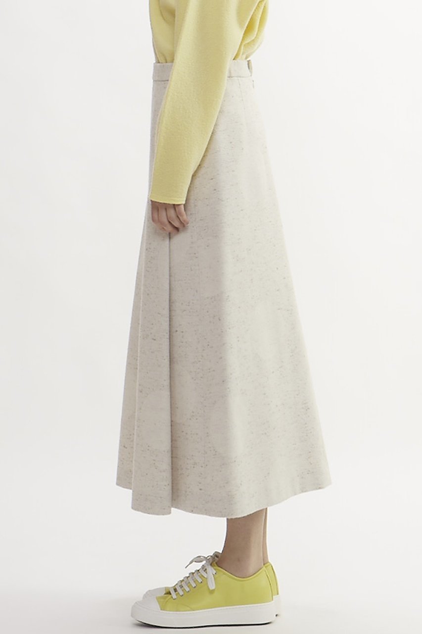 【プレインピープル/PLAIN PEOPLE】のドット柄ジャズネップジャガードAラインスカート 人気、トレンドファッション・服の通販 founy(ファニー) 　ファッション　Fashion　レディースファッション　Fashion for Women　スカート　Skirts　Aライン・フレアスカート　A-Line & Flared Skirts　ロングスカート　Long Skirts / Maxi & Midi Skirts　おすすめ　Recommended / Our Picks　アシンメトリー　Asymmetrical Style　ジャカード／ジャガード　Jacquard, Woven Pattern　スリット　Slit, Slit Detail　ドット　Polka Dot, Dot Pattern　ネップ　Nepp, Slub Yarn　ロング　Long, Long-Length　other-3|ID: prp329100004605894 ipo3291000000032824760