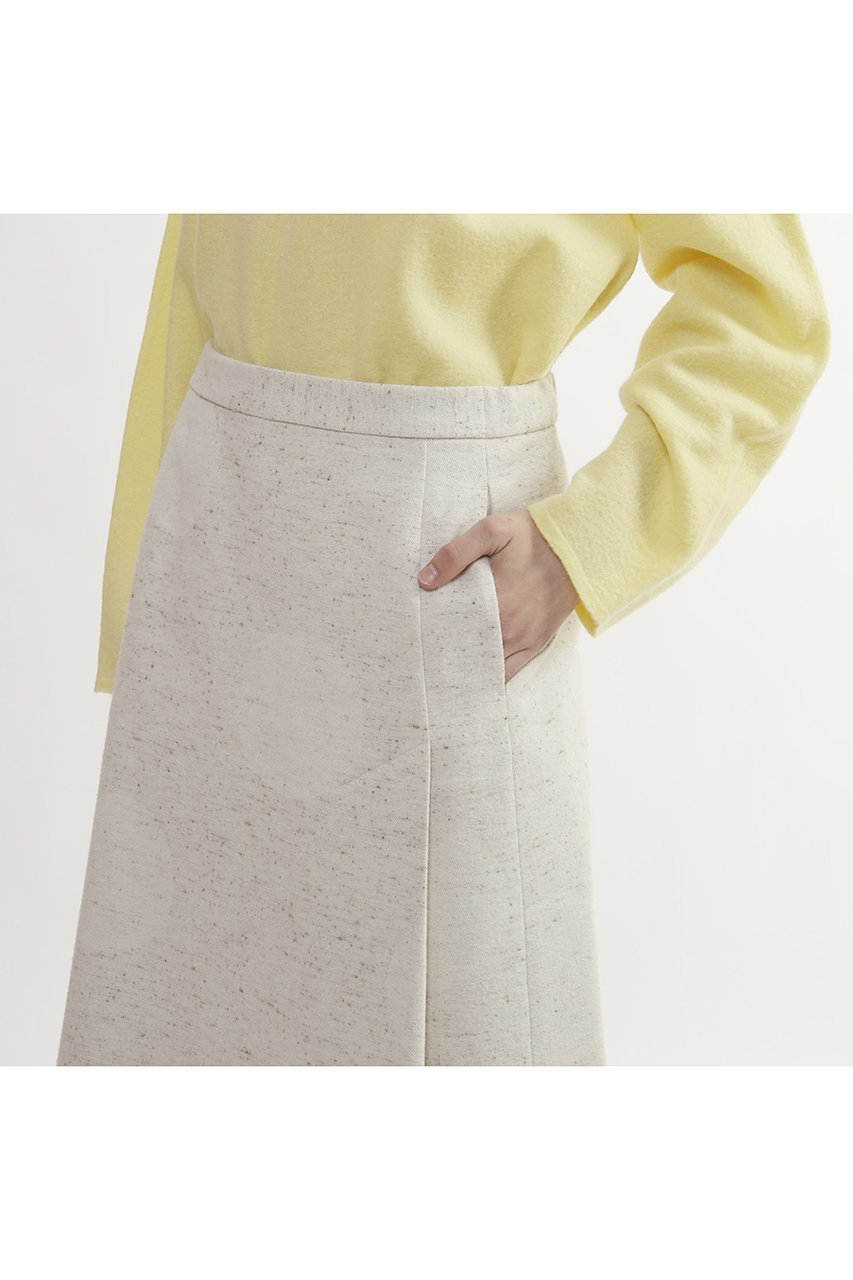 【プレインピープル/PLAIN PEOPLE】のドット柄ジャズネップジャガードAラインスカート 人気、トレンドファッション・服の通販 founy(ファニー) 　ファッション　Fashion　レディースファッション　Fashion for Women　スカート　Skirts　Aライン・フレアスカート　A-Line & Flared Skirts　ロングスカート　Long Skirts / Maxi & Midi Skirts　おすすめ　Recommended / Our Picks　アシンメトリー　Asymmetrical Style　ジャカード／ジャガード　Jacquard, Woven Pattern　スリット　Slit, Slit Detail　ドット　Polka Dot, Dot Pattern　ネップ　Nepp, Slub Yarn　ロング　Long, Long-Length　other-5|ID: prp329100004605894 ipo3291000000032824762