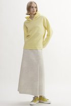 【プレインピープル/PLAIN PEOPLE】のドット柄ジャズネップジャガードAラインスカート アイボリー|ID: prp329100004605894 ipo3291000000035042661