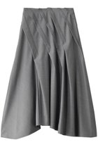 【ランバン オン ブルー/LANVIN en Bleu】のウールギャバランダムタックスカート グレー|ID: prp329100004605907 ipo3291000000032825992