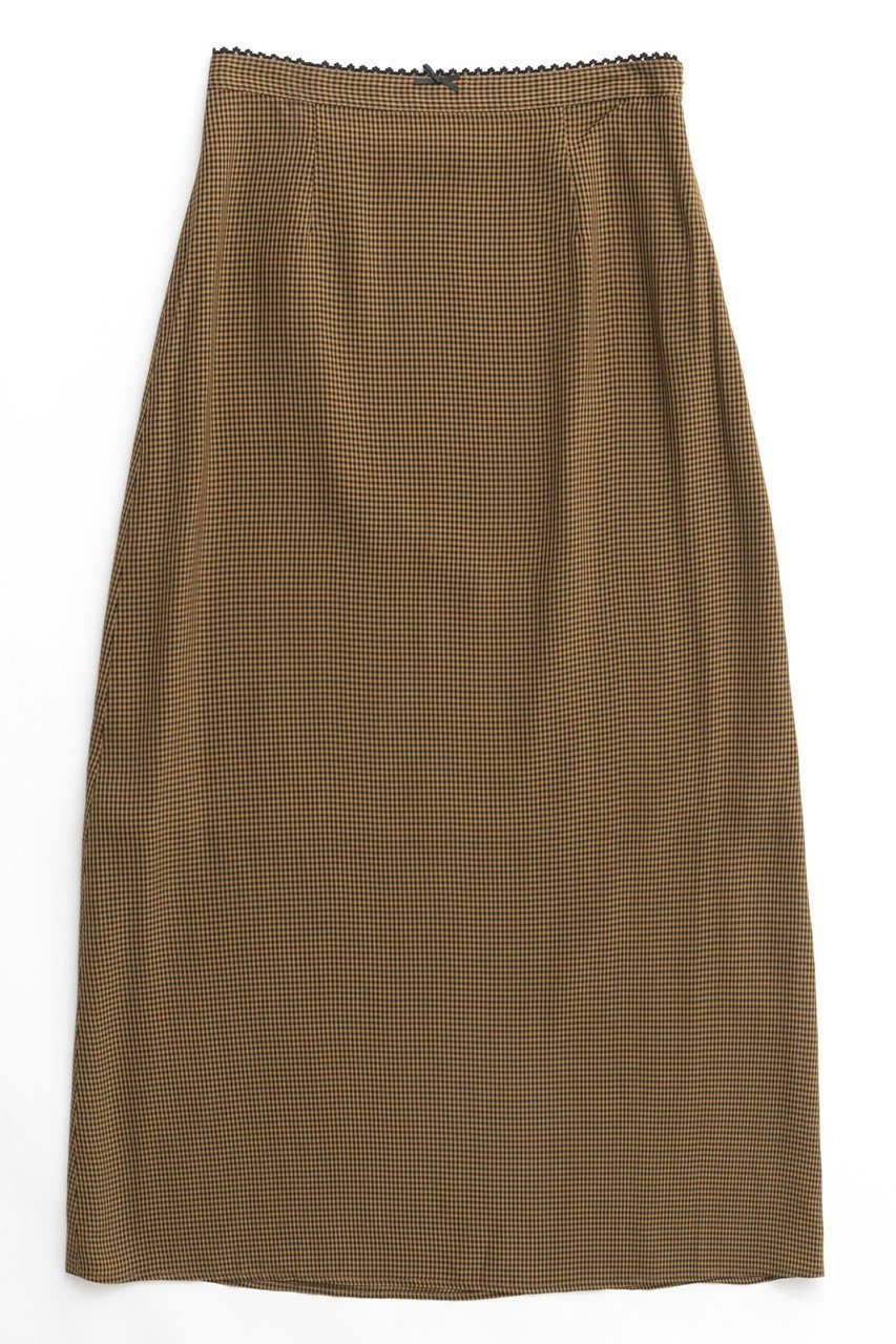 【メゾンスペシャル/MAISON SPECIAL】のGingham Checkered Maxi Skirt/ギンガムチェックスカート インテリア・キッズ・メンズ・レディースファッション・服の通販 founy(ファニー) 　ファッション　Fashion　レディースファッション　Fashion for Women　スカート　Skirts　ロングスカート　Long Skirts / Maxi & Midi Skirts　ギンガム　Gingham, Gingham Fabric　チェック　Check, Plaid, Tartan　ドレープ　Drape, Draping Fabric　ランジェリー　Lingerie, Intimate Wear　ロング　Long, Long-Length　冬　Winter / This Winter　秋　Autumn　BRN(ブラウン)|ID: prp329100004605908 ipo3291000000032826004
