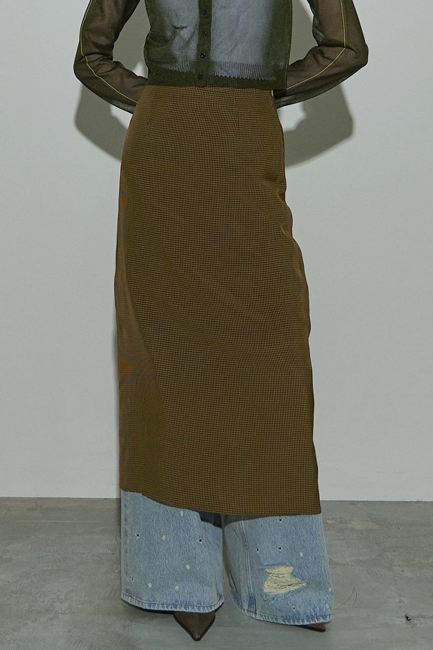【メゾンスペシャル/MAISON SPECIAL】のGingham Checkered Maxi Skirt/ギンガムチェックスカート 人気、トレンドファッション・服の通販 founy(ファニー) 　ファッション　Fashion　レディースファッション　Fashion for Women　スカート　Skirts　ロングスカート　Long Skirts / Maxi & Midi Skirts　ギンガム　Gingham, Gingham Fabric　チェック　Check, Plaid, Tartan　ドレープ　Drape, Draping Fabric　ランジェリー　Lingerie, Intimate Wear　ロング　Long, Long-Length　冬　Winter / This Winter　秋　Autumn　other-6|ID: prp329100004605908 ipo3291000000032826009