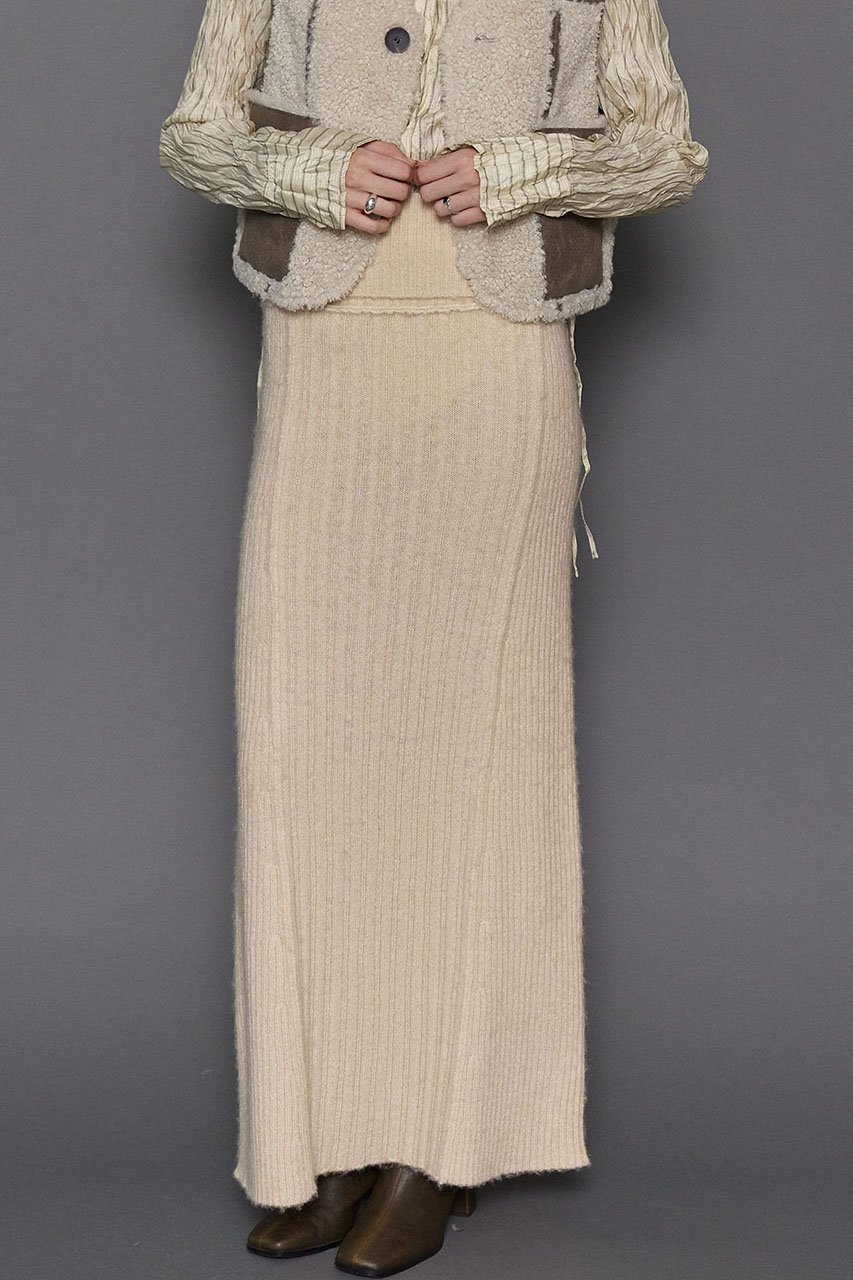 【メゾンスペシャル/MAISON SPECIAL】のKnit Maxi Length Skirt/マキシニットスカート 人気、トレンドファッション・服の通販 founy(ファニー) 　ファッション　Fashion　レディースファッション　Fashion for Women　スカート　Skirts　ロングスカート　Long Skirts / Maxi & Midi Skirts　スウェット / スエット　Sweatshirt, Sweatwear　フェミニン　Feminine, Girly　フロント　Front, Front Design　防寒　Cold Protection, Winter-Ready　ロング　Long, Long-Length　冬　Winter / This Winter　A/W・秋冬　Autumn/Winter　再入荷　Restock / Back in Stock　other-5|ID: prp329100004605911 ipo3291000000035054717