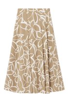 【アナイ/ANAYI】のウールトロピカルプリントアシメタック スカート ベージュ|ID: prp329100004605917 ipo3291000000035055235