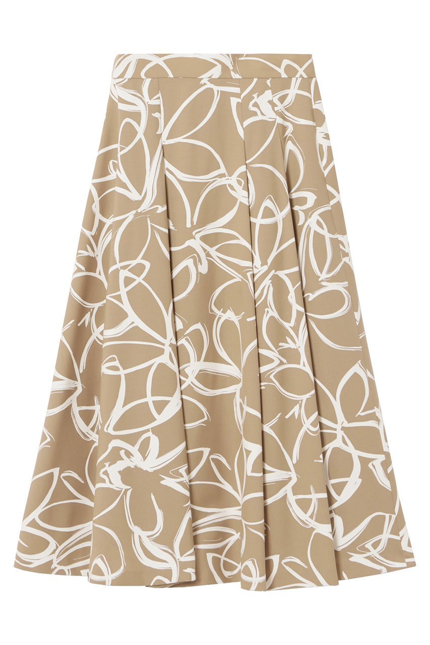 【アナイ/ANAYI】のウールトロピカルプリントアシメタック スカート 人気、トレンドファッション・服の通販 founy(ファニー) 　ファッション　Fashion　レディースファッション　Fashion for Women　スカート　Skirts　ロングスカート　Long Skirts / Maxi & Midi Skirts　イレギュラー　Irregular Design　ストレッチ　Stretch, Stretchy Fabric　フラワー　Flower, Floral　プリント　Print, Printed Pattern　マニッシュ　Mannish, Boyish　モダン　Modern, Contemporary　ランダム　Random, Irregular　ロング　Long, Long-Length　秋　Autumn　other-2|ID: prp329100004605917 ipo3291000000035950138