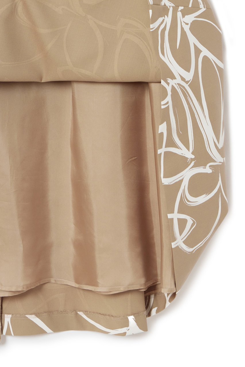 【アナイ/ANAYI】のウールトロピカルプリントアシメタック スカート 人気、トレンドファッション・服の通販 founy(ファニー) 　ファッション　Fashion　レディースファッション　Fashion for Women　スカート　Skirts　ロングスカート　Long Skirts / Maxi & Midi Skirts　イレギュラー　Irregular Design　ストレッチ　Stretch, Stretchy Fabric　フラワー　Flower, Floral　プリント　Print, Printed Pattern　マニッシュ　Mannish, Boyish　モダン　Modern, Contemporary　ランダム　Random, Irregular　ロング　Long, Long-Length　秋　Autumn　other-3|ID: prp329100004605917 ipo3291000000035950139