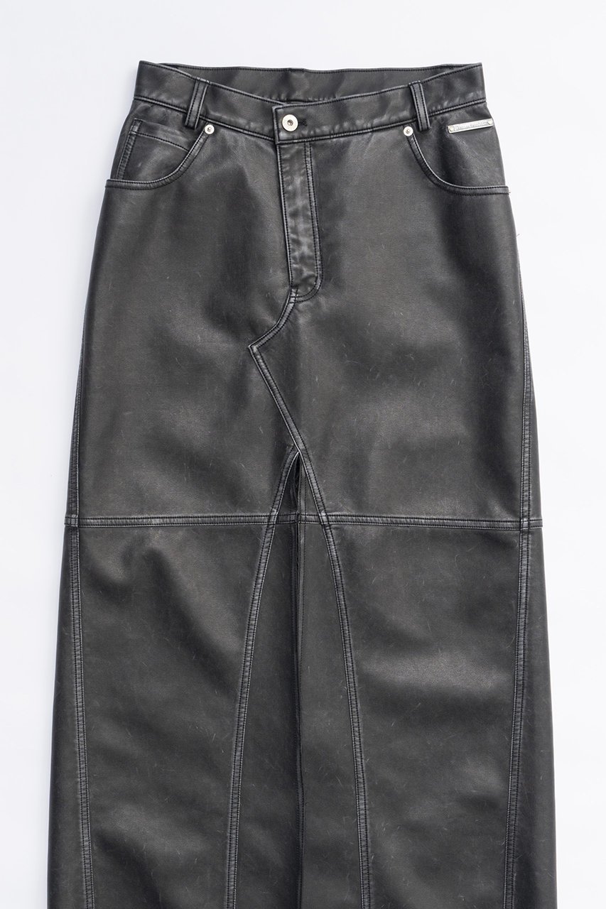 【プランク プロジェクト/PRANK PROJECT】のフェイクレザースリットスカート / faux Leather Slit Skirt 人気、トレンドファッション・服の通販 founy(ファニー) 　ファッション　Fashion　レディースファッション　Fashion for Women　スカート　Skirts　ロングスカート　Long Skirts / Maxi & Midi Skirts　おすすめ　Recommended / Our Picks　コンパクト　Compact, Small Size　フェイクレザー　Faux Leather, PU Leather　マキシ　Maxi, Full Length　リアル　Real, Realistic　ロング　Long, Long-Length　ヴィンテージ　Vintage Style　other-2|ID: prp329100004605937 ipo3291000000035057298