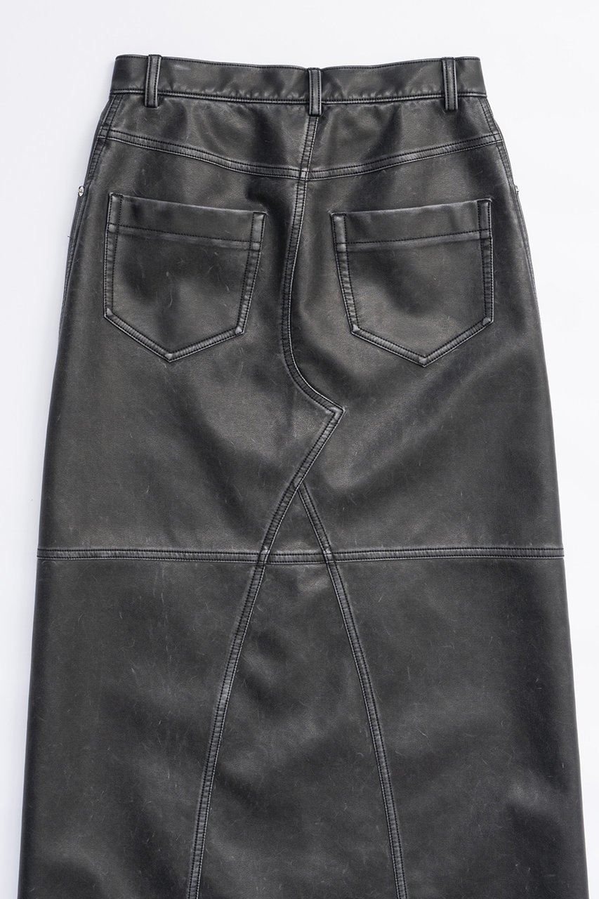 【プランク プロジェクト/PRANK PROJECT】のフェイクレザースリットスカート / faux Leather Slit Skirt 人気、トレンドファッション・服の通販 founy(ファニー) 　ファッション　Fashion　レディースファッション　Fashion for Women　スカート　Skirts　ロングスカート　Long Skirts / Maxi & Midi Skirts　おすすめ　Recommended / Our Picks　コンパクト　Compact, Small Size　フェイクレザー　Faux Leather, PU Leather　マキシ　Maxi, Full Length　リアル　Real, Realistic　ロング　Long, Long-Length　ヴィンテージ　Vintage Style　other-4|ID: prp329100004605937 ipo3291000000035057300