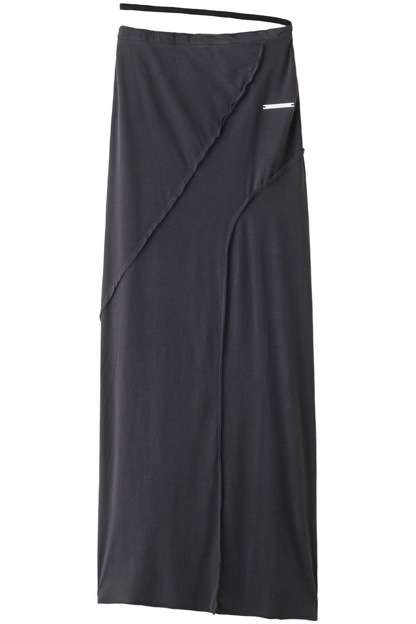 【プランク プロジェクト/PRANK PROJECT】のアウトシームカットマキシスカート / Out Seam Cut Maxi Skirt インテリア・キッズ・メンズ・レディースファッション・服の通販 founy(ファニー) 　ファッション　Fashion　レディースファッション　Fashion for Women　スカート　Skirts　ロングスカート　Long Skirts / Maxi & Midi Skirts　おすすめ　Recommended / Our Picks　とろみ　Fluid, Flowy Fabric　なめらか　Smooth, Silky Texture　カットソー　Cut and Sewn Top　セットアップ　Set-Up, Coordinated Outfit　マキシ　Maxi, Full Length　メタル　Metal, Metal Parts　モチーフ　Motif, Design Theme　ロング　Long, Long-Length　C.GRY(チャコールグレー)|ID: prp329100004605940 ipo3291000000032827070
