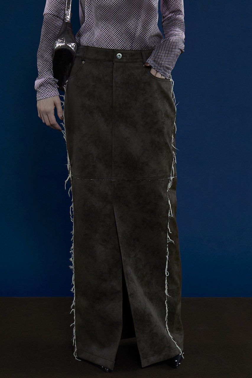 【メゾンスペシャル/MAISON SPECIAL】のfaux Leather Tight Skirt/フェイクレザータイトスカート 人気、トレンドファッション・服の通販 founy(ファニー) 　ファッション　Fashion　レディースファッション　Fashion for Women　スカート　Skirts　ロングスカート　Long Skirts / Maxi & Midi Skirts　おすすめ　Recommended / Our Picks　ガーリー　Girly, Feminine Style　ジャケット　Jacket, Outerwear　タイトスカート　Pencil Skirt, Tight Skirt　トレンド　Trend, Trending Now　フェイクレザー　Faux Leather, PU Leather　フリル　Frill, Ruffle　マキシ　Maxi, Full Length　レース　Lace, Lace Fabric　ロング　Long, Long-Length　ヴィンテージ　Vintage Style　other-7|ID: prp329100004605941 ipo3291000000035334269