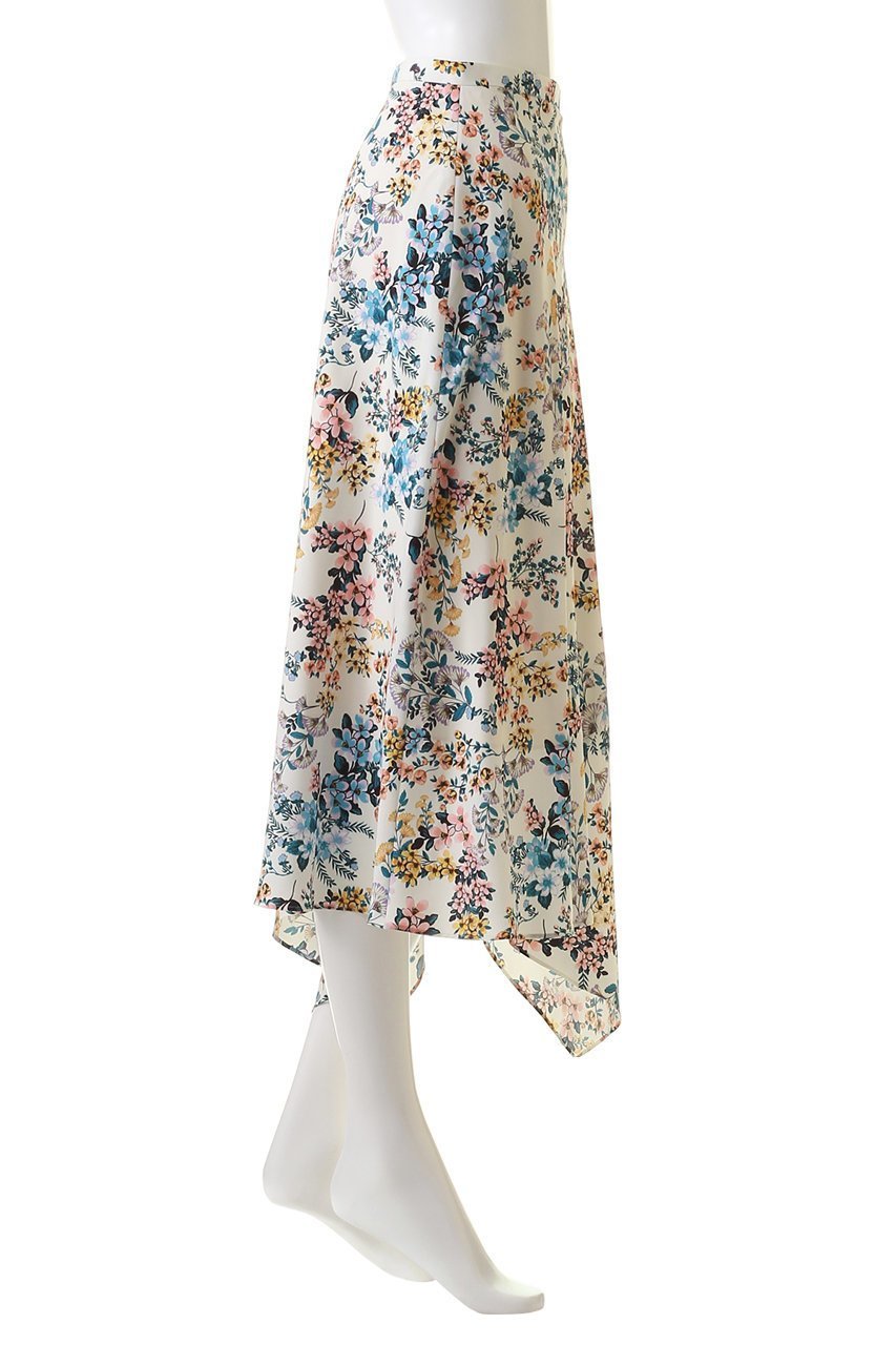 【デザイン ワークス/DESIGN WORKS】のフラワープリントイレギュラーヘムスカート 人気、トレンドファッション・服の通販 founy(ファニー) 　ファッション　Fashion　レディースファッション　Fashion for Women　スカート　Skirts　ロングスカート　Long Skirts / Maxi & Midi Skirts　イレギュラーヘム　Irregular Hem　クラシカル　Classical, Vintage-Inspired　スマート　Smart, Elegant　フラワー　Flower, Floral　プリント　Print, Printed Pattern　リゾート　Resort, Vacation Style　ロング　Long, Long-Length　other-3|ID: prp329100004605942 ipo3291000000035691024