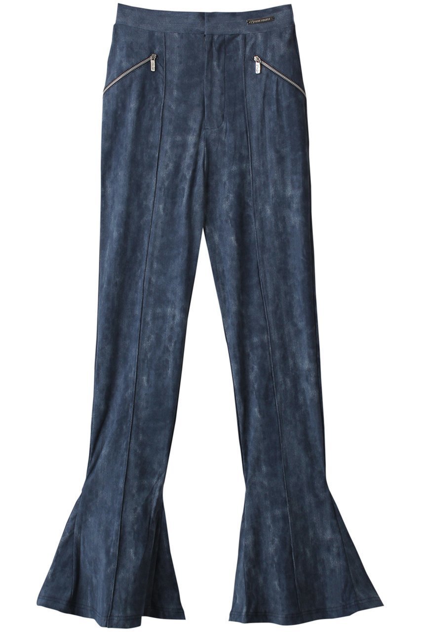 【プランク プロジェクト/PRANK PROJECT】のスリムフレアパンツ / Slim Flared Pants インテリア・キッズ・メンズ・レディースファッション・服の通販 founy(ファニー) 　ファッション　Fashion　レディースファッション　Fashion for Women　パンツ　Pants & Trousers　おすすめ　Recommended / Our Picks　スウェット / スエット　Sweatshirt, Sweatwear　ストレッチ　Stretch, Stretchy Fabric　スリム　Slim, Slim Fit　プリント　Print, Printed Pattern　BLU(ブルー)|ID: prp329100004605952 ipo3291000000032827868