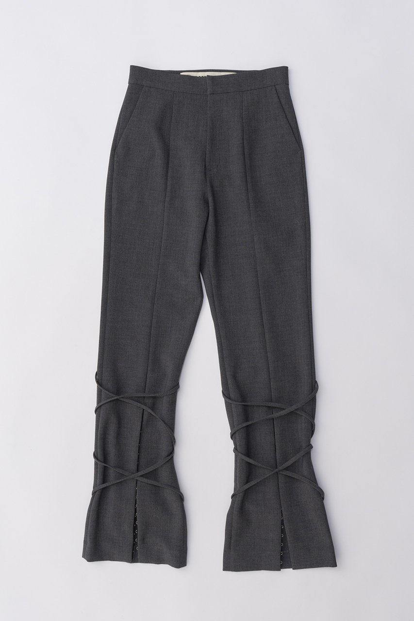 【プランク プロジェクト/PRANK PROJECT】のタイアップフレアパンツ / Tie Up Flare Pants 人気、トレンドファッション・服の通販 founy(ファニー) 　ファッション　Fashion　レディースファッション　Fashion for Women　パンツ　Pants & Trousers　ストレッチ　Stretch, Stretchy Fabric　スリット　Slit, Slit Detail　スリム　Slim, Slim Fit　フレア　Flare, Flared　レース　Lace, Lace Fabric　 other-1|ID: prp329100004605956 ipo3291000000032828035