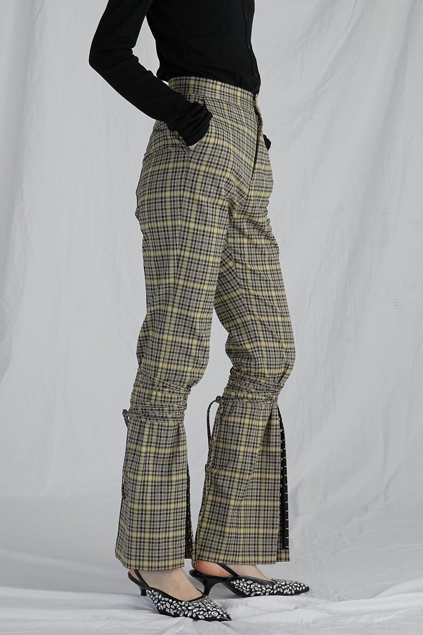 【プランク プロジェクト/PRANK PROJECT】のタイアップフレアパンツ / Tie Up Flare Pants 人気、トレンドファッション・服の通販 founy(ファニー) 　ファッション　Fashion　レディースファッション　Fashion for Women　パンツ　Pants & Trousers　ストレッチ　Stretch, Stretchy Fabric　スリット　Slit, Slit Detail　スリム　Slim, Slim Fit　フレア　Flare, Flared　レース　Lace, Lace Fabric　other-8|ID: prp329100004605956 ipo3291000000032828045