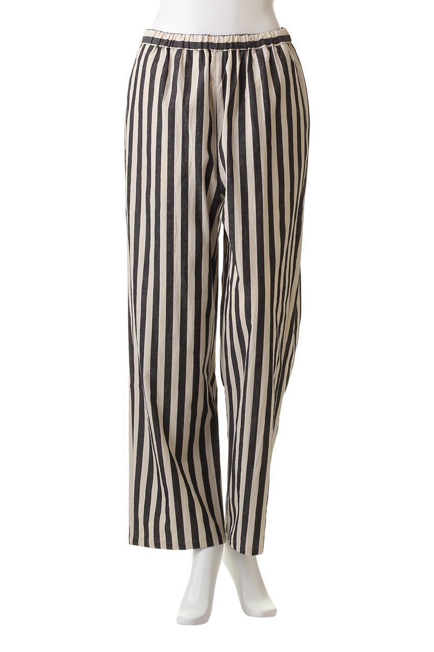 【ミズイロ インド/mizuiro ind】のstripe easy PT パンツ 人気、トレンドファッション・服の通販 founy(ファニー) 　ファッション　Fashion　レディースファッション　Fashion for Women　パンツ　Pants & Trousers　シンプル　Simple, Minimal　ストライプ　Stripe, Striped Pattern　リネン　Linen, Linen Fabric　other-2|ID: prp329100004605967 ipo3291000000032828207