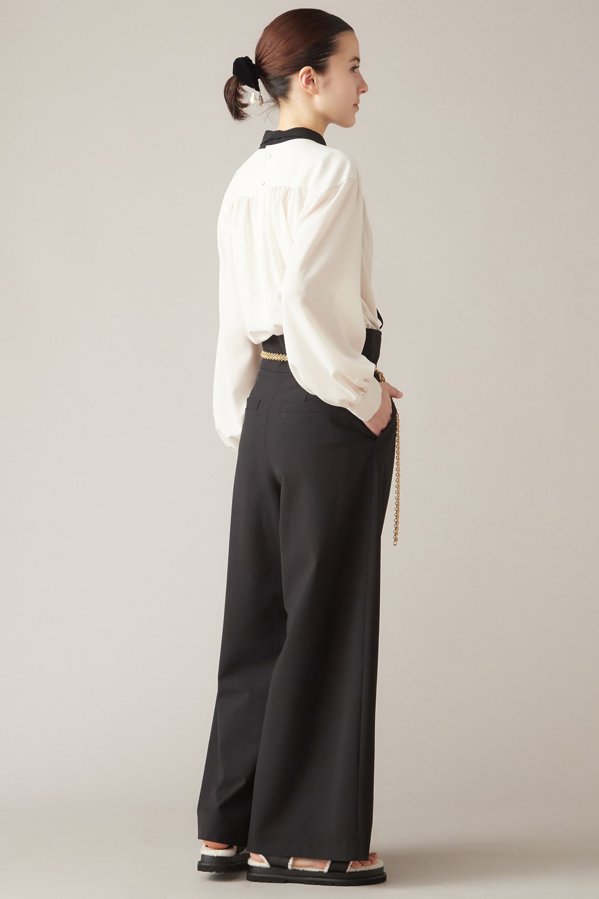 【マルティニーク/martinique】のハイウエストタックパンツ 人気、トレンドファッション・服の通販 founy(ファニー) 　ファッション　Fashion　レディースファッション　Fashion for Women　パンツ　Pants & Trousers　おすすめ　Recommended / Our Picks　シアー　Sheer, See-Through　ストレッチ　Stretch, Stretchy Fabric　バランス　Balance, Style Balance　ワイド　Wide, Wide Fit　other-6|ID: prp329100004605969 ipo3291000000032828229
