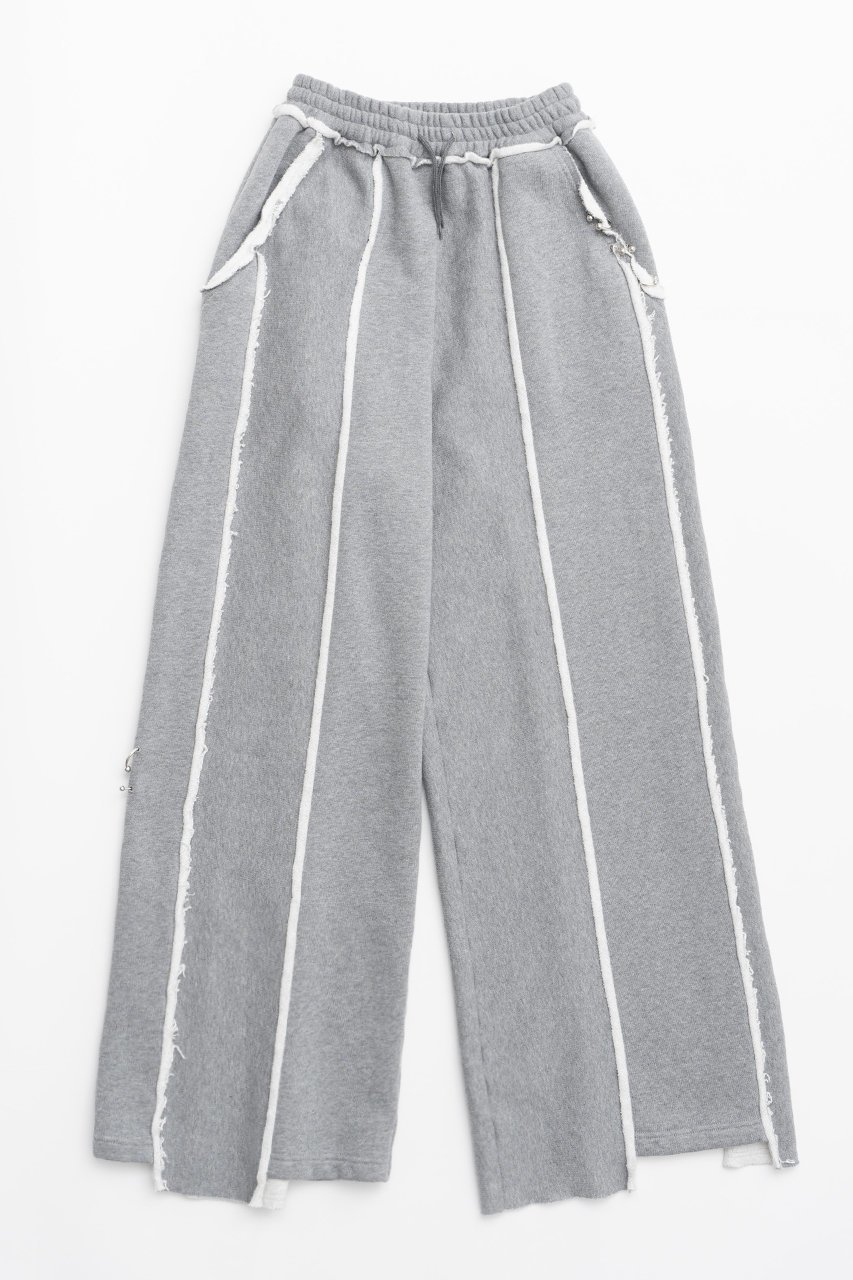 【プランク プロジェクト/PRANK PROJECT】のピアッシングスウェットパンツ/Piercing Sweat Pants インテリア・キッズ・メンズ・レディースファッション・服の通販 founy(ファニー) ファッション Fashion レディースファッション Fashion for Women パンツ Pants & Trousers セットアップ Set-Up, Coordinated Outfit ワイド Wide, Wide Fit GRY(グレー)|ID: prp329100004605978 ipo3291000000034423507