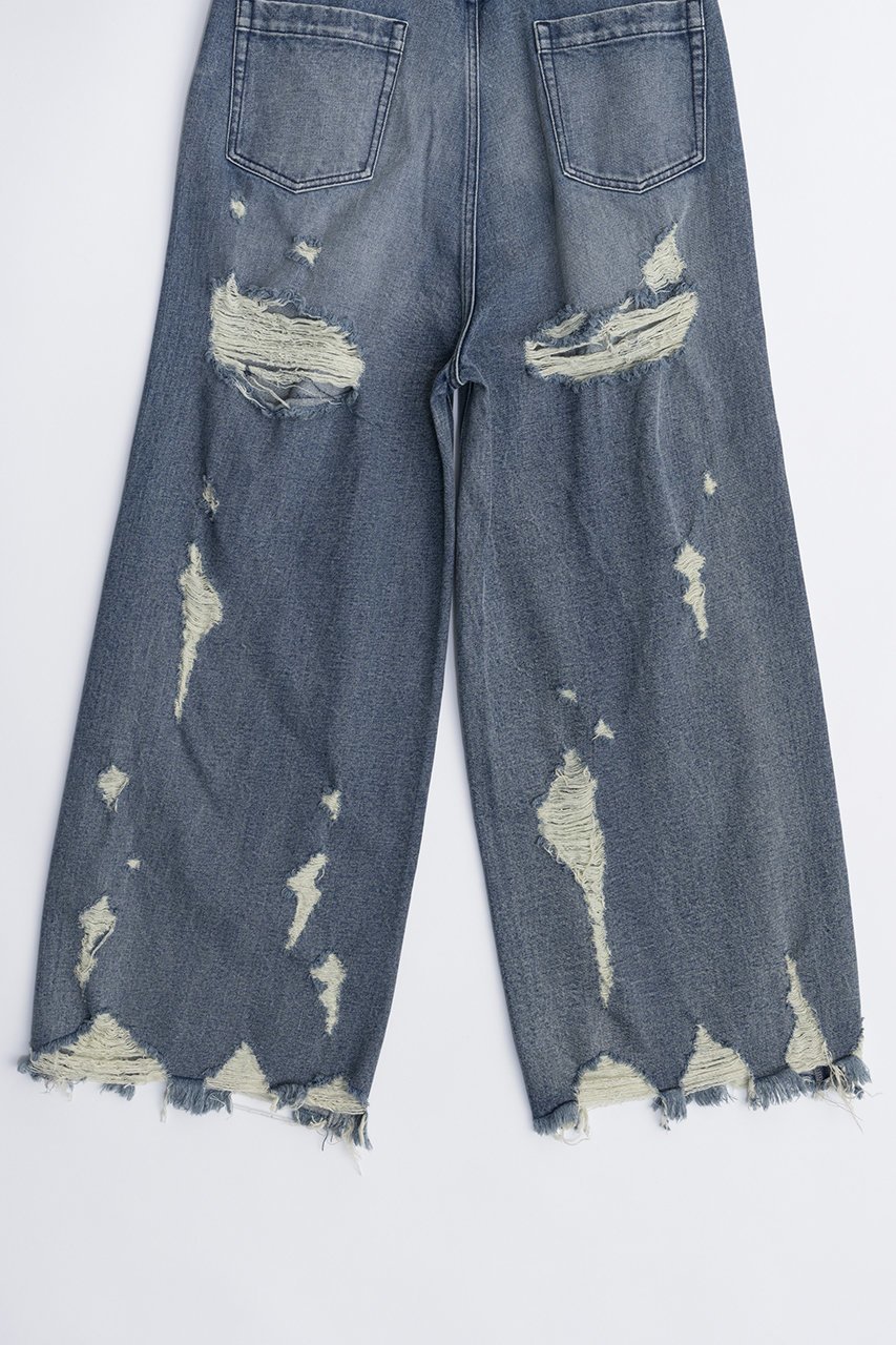 【プランク プロジェクト/PRANK PROJECT】のハードクラッシュワイドデニム / Hard Crushed Wide Denim 人気、トレンドファッション・服の通販 founy(ファニー) 　ファッション　Fashion　レディースファッション　Fashion for Women　パンツ　Pants & Trousers　デニムパンツ・ジーンズ・美脚デニム　Denim Jeans & Pants　おすすめ　Recommended / Our Picks　クラッシュ　Distressed, Crashed Style　コンパクト　Compact, Small Size　ダメージ　Distressed, Destroyed　デニム　Denim, Jeans Material　フロント　Front, Front Design　ワイド　Wide, Wide Fit　other-6|ID: prp329100004605983 ipo3291000000032828590