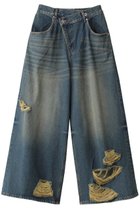 【メゾンスペシャル/MAISON SPECIAL】のRipped Wide Denim/ダメージワイドデニム BLU(ブルー)|ID: prp329100004605986 ipo3291000000032828810