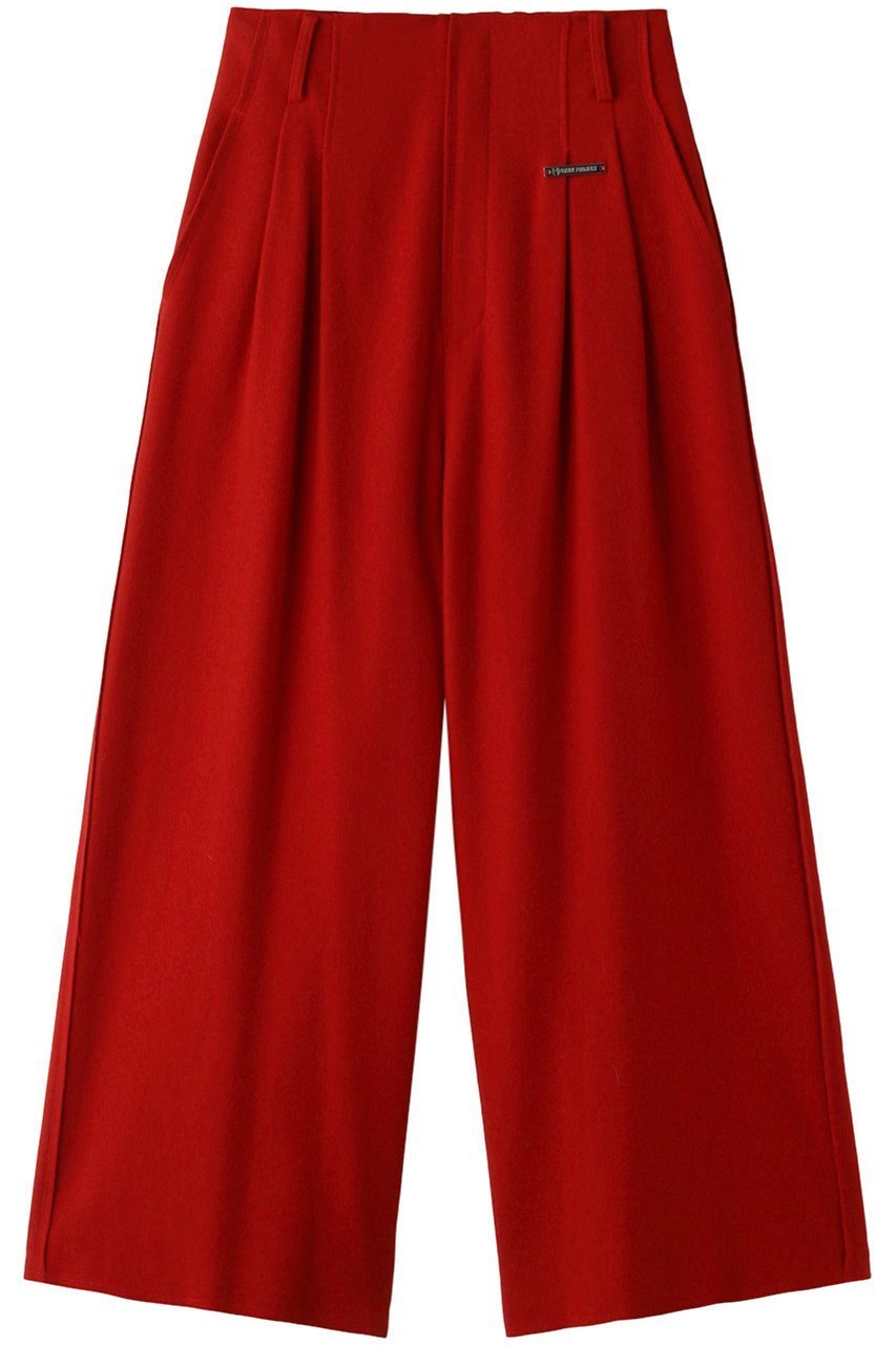 【プランク プロジェクト/PRANK PROJECT】のウールパンツ/Wool Pants インテリア・キッズ・メンズ・レディースファッション・服の通販 founy(ファニー) 　ファッション　Fashion　レディースファッション　Fashion for Women　パンツ　Pants & Trousers　シンプル　Simple, Minimal　ジャケット　Jacket, Outerwear　メルトン　Melton, Heavy Wool　冬　Winter / This Winter　RED(レッド)|ID: prp329100004605988 ipo3291000000035469318