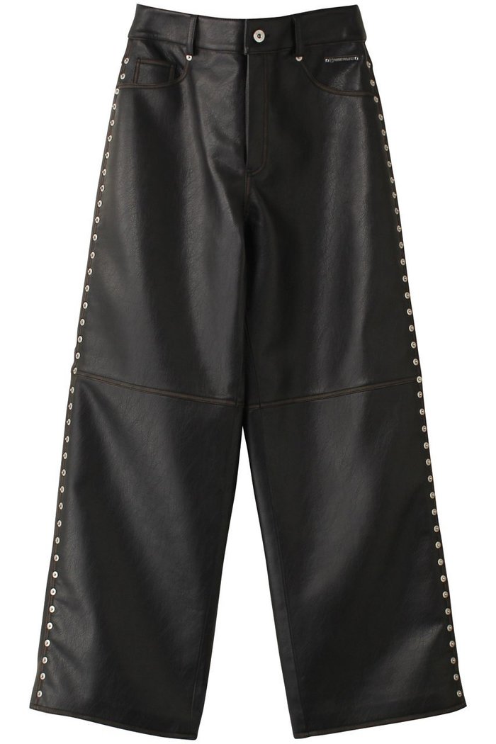 【プランク プロジェクト/PRANK PROJECT】のヴィーガンレザーパンツ/Vegan Leather Pants インテリア・キッズ・メンズ・レディースファッション・服の通販 founy(ファニー) https://founy.com/ ファッション Fashion レディースファッション Fashion for Women パンツ Pants & Trousers アンティーク Antique-Inspired ワイド Wide, Wide Fit ヴィンテージ Vintage Style |ID: prp329100004605990 ipo3291000000032828962