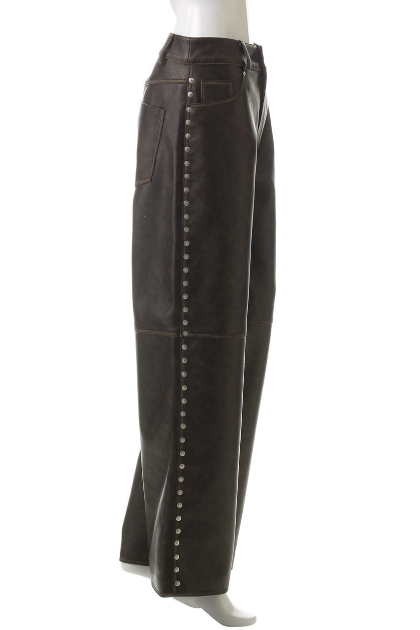 【プランク プロジェクト/PRANK PROJECT】のヴィーガンレザーパンツ/Vegan Leather Pants 人気、トレンドファッション・服の通販 founy(ファニー) 　ファッション　Fashion　レディースファッション　Fashion for Women　パンツ　Pants & Trousers　アンティーク　Antique-Inspired　ワイド　Wide, Wide Fit　ヴィンテージ　Vintage Style　other-3|ID: prp329100004605990 ipo3291000000032828966