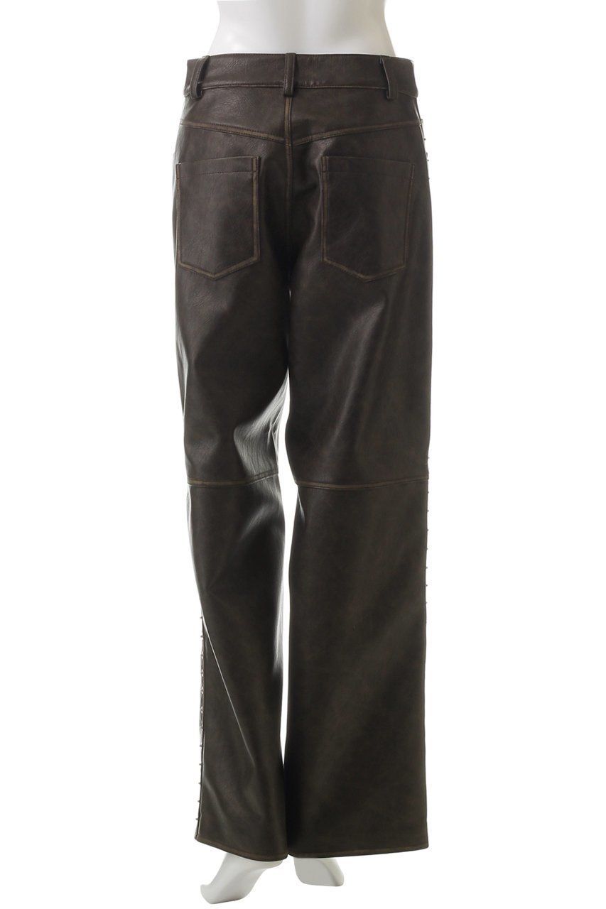 【プランク プロジェクト/PRANK PROJECT】のヴィーガンレザーパンツ/Vegan Leather Pants 人気、トレンドファッション・服の通販 founy(ファニー) 　ファッション　Fashion　レディースファッション　Fashion for Women　パンツ　Pants & Trousers　アンティーク　Antique-Inspired　ワイド　Wide, Wide Fit　ヴィンテージ　Vintage Style　other-4|ID: prp329100004605990 ipo3291000000032828967