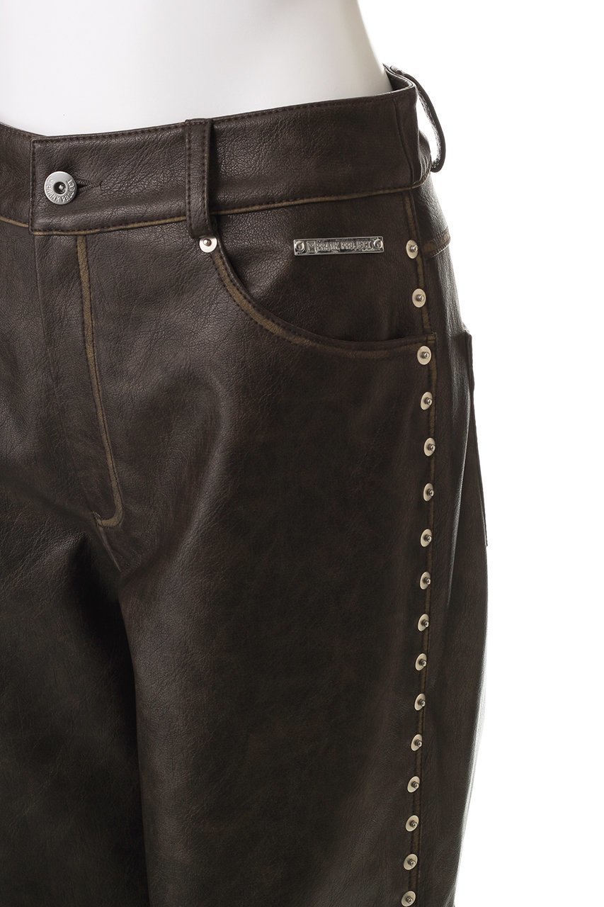 【プランク プロジェクト/PRANK PROJECT】のヴィーガンレザーパンツ/Vegan Leather Pants 人気、トレンドファッション・服の通販 founy(ファニー) 　ファッション　Fashion　レディースファッション　Fashion for Women　パンツ　Pants & Trousers　アンティーク　Antique-Inspired　ワイド　Wide, Wide Fit　ヴィンテージ　Vintage Style　other-5|ID: prp329100004605990 ipo3291000000032828968