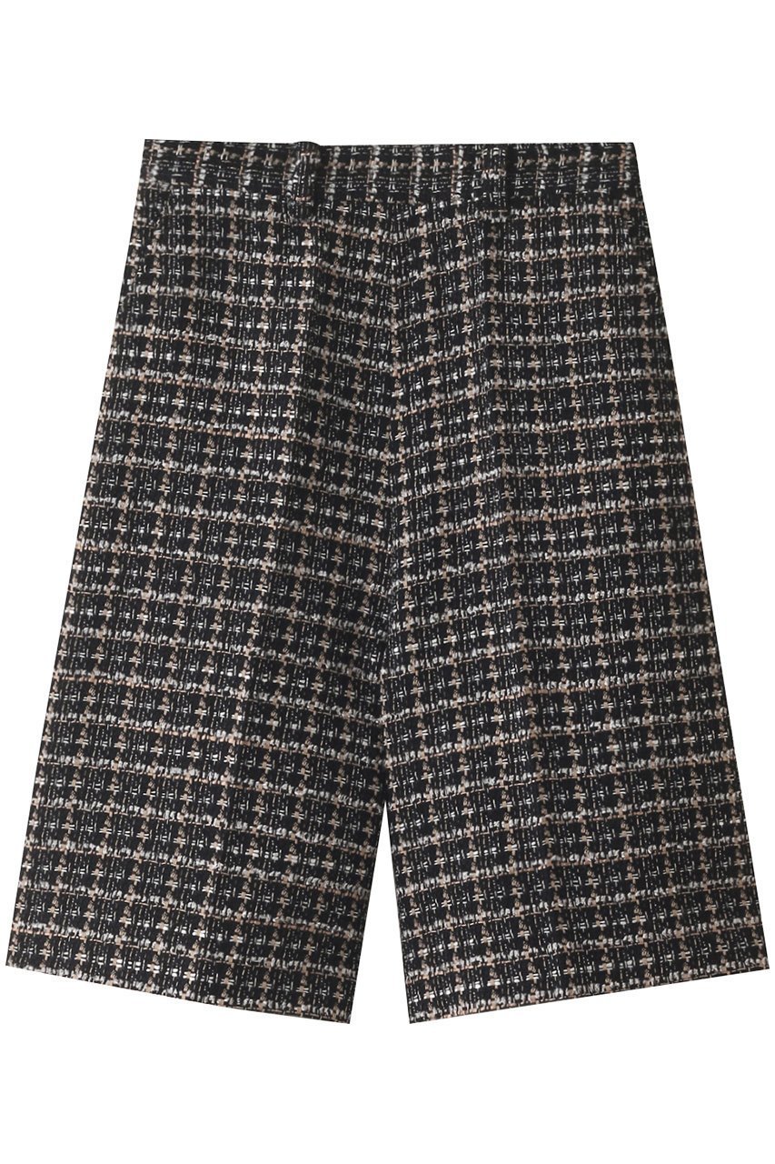 【ランバン オン ブルー/LANVIN en Bleu】のツイードハーフパンツ インテリア・キッズ・メンズ・レディースファッション・服の通販 founy(ファニー) 　ファッション　Fashion　レディースファッション　Fashion for Women　パンツ　Pants & Trousers　ショートパンツ・ハーフパンツ　High-Waisted & Relaxed Shorts　ショート　Short, Short Length　ツイード　Twill, Twill Weave　ハーフ　Half, Half-Length　ミドル　Middle Length, Mid Height　エレガント 上品　Elegant　台形　A-Line, Trapezoid Shape　ブラック|ID: prp329100004605991 ipo3291000000032829043