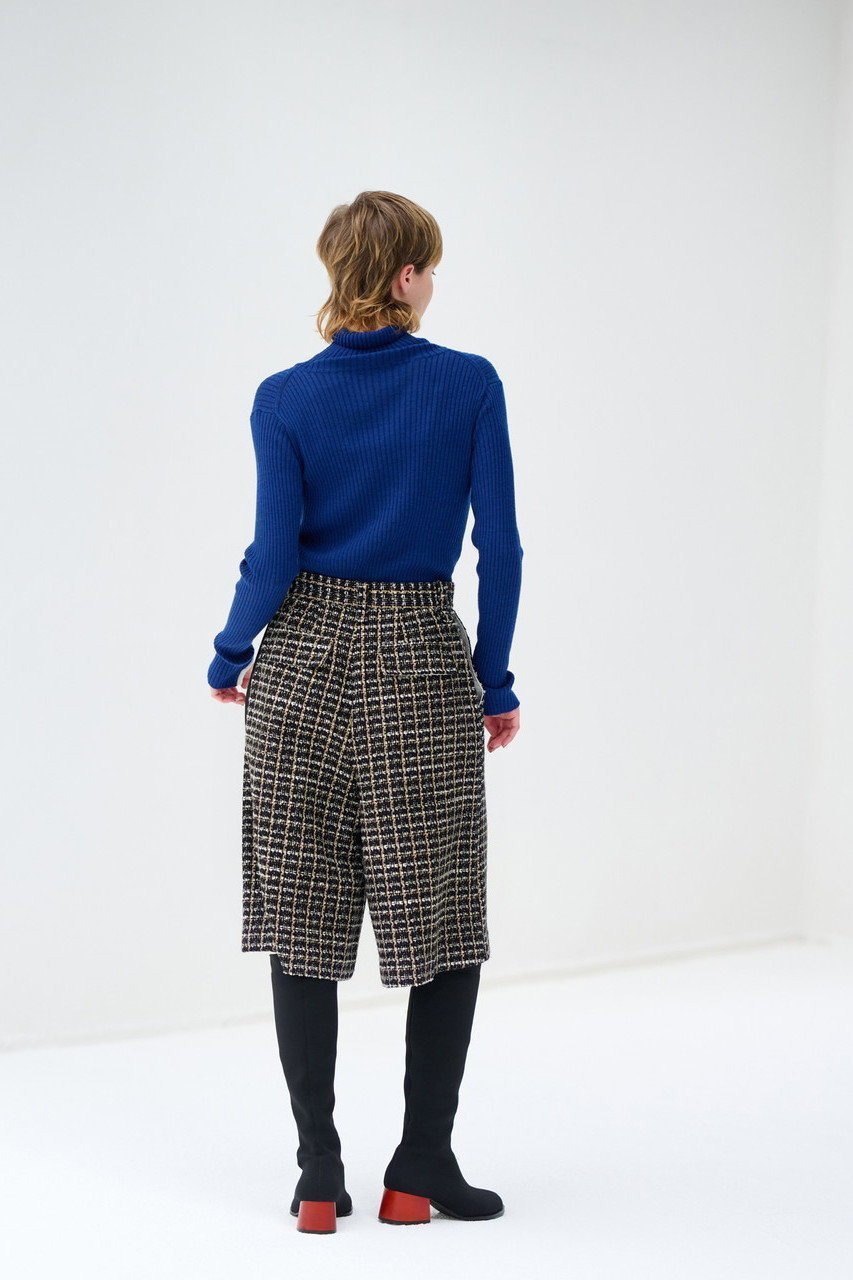 【ランバン オン ブルー/LANVIN en Bleu】のツイードハーフパンツ 人気、トレンドファッション・服の通販 founy(ファニー) 　ファッション　Fashion　レディースファッション　Fashion for Women　パンツ　Pants & Trousers　ショートパンツ・ハーフパンツ　High-Waisted & Relaxed Shorts　ショート　Short, Short Length　ツイード　Twill, Twill Weave　ハーフ　Half, Half-Length　ミドル　Middle Length, Mid Height　エレガント 上品　Elegant　台形　A-Line, Trapezoid Shape　other-8|ID: prp329100004605991 ipo3291000000032829050