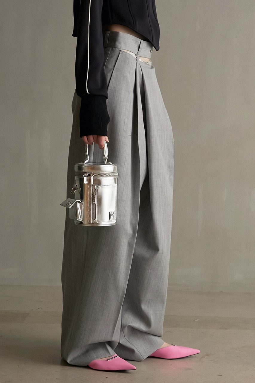 【プランク プロジェクト/PRANK PROJECT】のムーンスリットアシメタックパンツ / Moon Slit Asymmetry Tack Pants 人気、トレンドファッション・服の通販 founy(ファニー) 　ファッション　Fashion　レディースファッション　Fashion for Women　パンツ　Pants & Trousers　スリット　Slit, Slit Detail　セットアップ　Set-Up, Coordinated Outfit　フォルム　Silhouette, Form　フロント　Front, Front Design　other-8|ID: prp329100004605993 ipo3291000000032829415