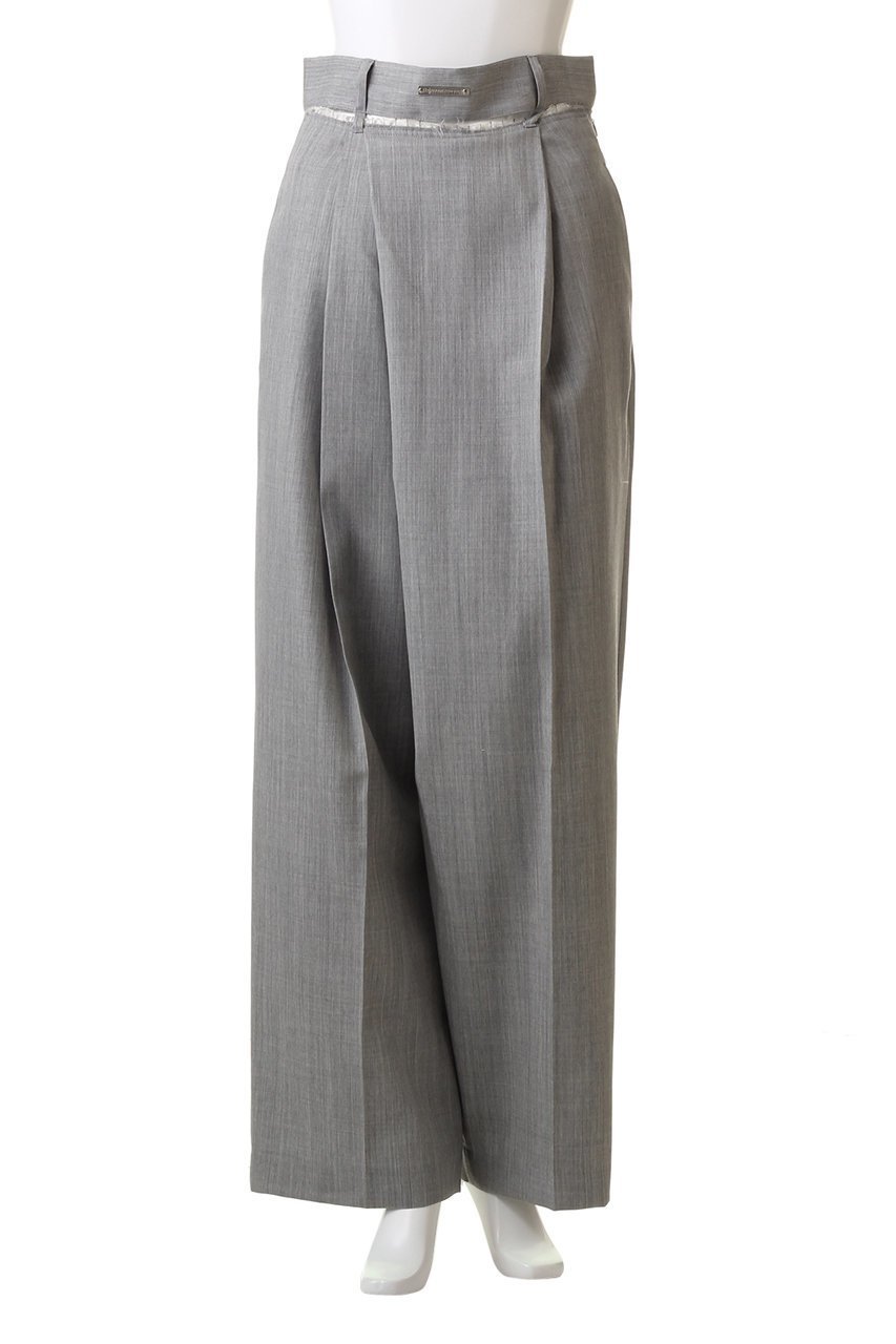 【プランク プロジェクト/PRANK PROJECT】のムーンスリットアシメタックパンツ / Moon Slit Asymmetry Tack Pants 人気、トレンドファッション・服の通販 founy(ファニー) ファッション Fashion レディースファッション Fashion for Women パンツ Pants & Trousers スリット Slit, Slit Detail セットアップ Set-Up, Coordinated Outfit フォルム Silhouette, Form フロント Front, Front Design other-2|ID: prp329100004605993 ipo3291000000034423632