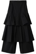 【ランバン オン ブルー/LANVIN en Bleu】のティアードキュロットパンツ 人気、トレンドファッション・服の通販 founy(ファニー) ファッション Fashion レディースファッション Fashion for Women スカート Skirts パンツ Pants & Trousers ティアードスカート Tiered Skirt, Flounced Skirt ワイド Wide, Wide Fit thumbnail ブラック|ID: prp329100004606002 ipo3291000000032829631
