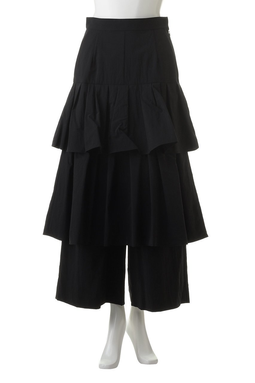 【ランバン オン ブルー/LANVIN en Bleu】のティアードキュロットパンツ 人気、トレンドファッション・服の通販 founy(ファニー) 　ファッション　Fashion　レディースファッション　Fashion for Women　スカート　Skirts　パンツ　Pants & Trousers　ティアードスカート　Tiered Skirt, Flounced Skirt　ワイド　Wide, Wide Fit　other-2|ID: prp329100004606002 ipo3291000000032829632