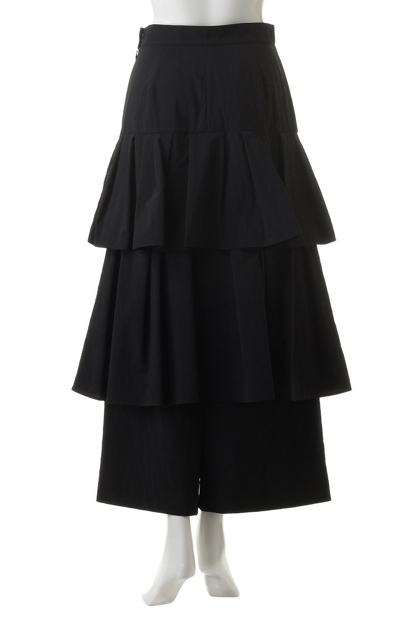 【ランバン オン ブルー/LANVIN en Bleu】のティアードキュロットパンツ 人気、トレンドファッション・服の通販 founy(ファニー) 　ファッション　Fashion　レディースファッション　Fashion for Women　スカート　Skirts　パンツ　Pants & Trousers　ティアードスカート　Tiered Skirt, Flounced Skirt　ワイド　Wide, Wide Fit　other-4|ID: prp329100004606002 ipo3291000000032829634