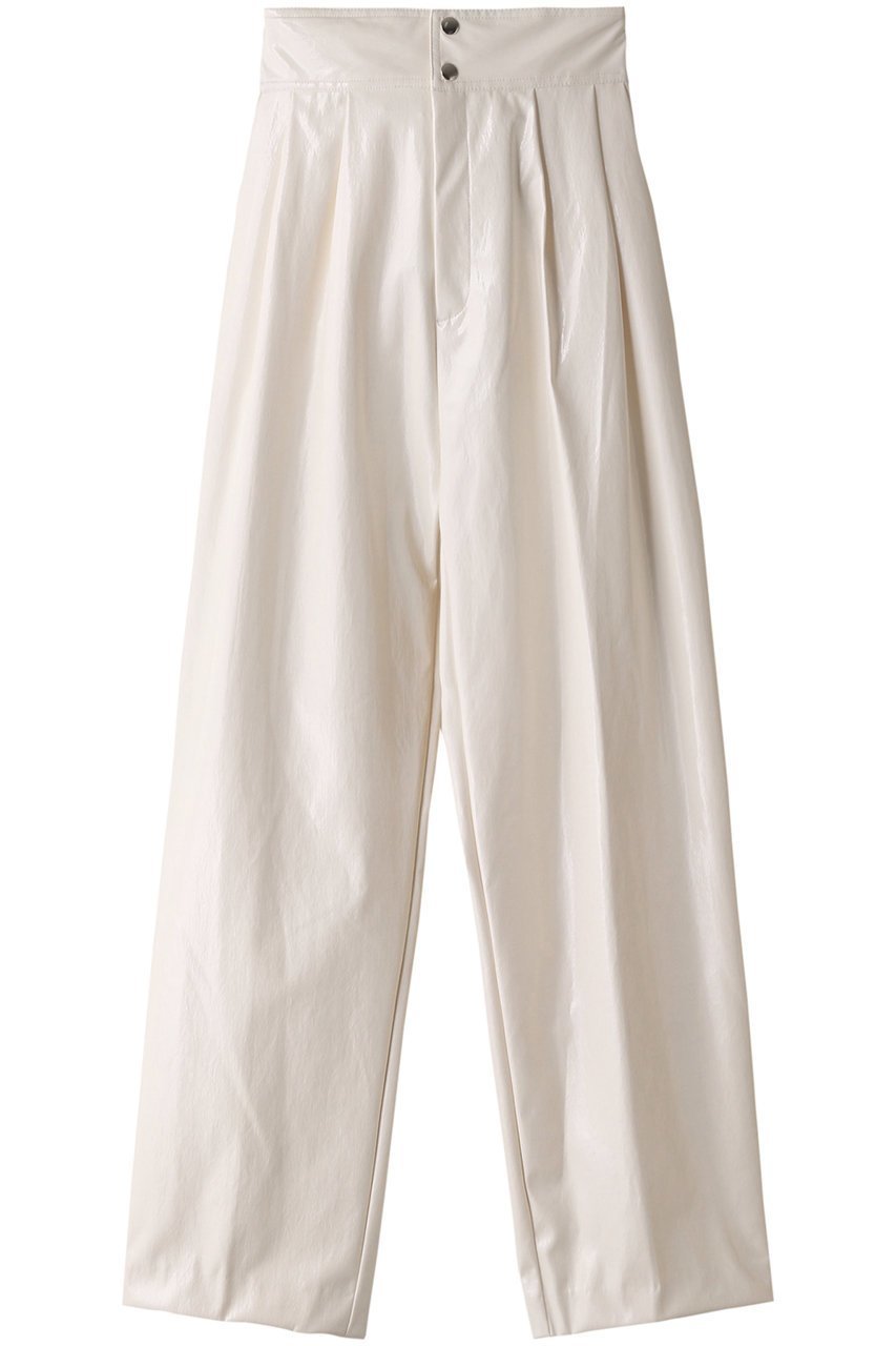 【プランク プロジェクト/PRANK PROJECT】のグロッシーエナメルパンツ / Glossy Enamel Pants インテリア・キッズ・メンズ・レディースファッション・服の通販 founy(ファニー) 　ファッション　Fashion　レディースファッション　Fashion for Women　パンツ　Pants & Trousers　エナメル　Patent Leather　コーティング　Coating, Coated Finish　トレンド　Trend, Trending Now　フォルム　Silhouette, Form　モダン　Modern, Contemporary　WHT(ホワイト)|ID: prp329100004606026 ipo3291000000032830318