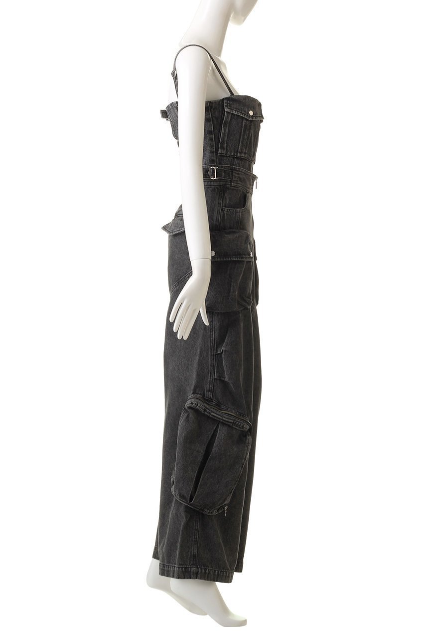 【プランク プロジェクト/PRANK PROJECT】の2WAYデニムカーゴオールインワン / Two-way Denim Cargo Jumpsuit 人気、トレンドファッション・服の通販 founy(ファニー) 　ファッション　Fashion　レディースファッション　Fashion for Women　パンツ　Pants & Trousers　ビスチェ　Bustier, Corset Top　ボトム　Bottoms, Lower Wear　ポケット　Pocket, Pocket Detail　other-3|ID: prp329100004606028 ipo3291000000032830411