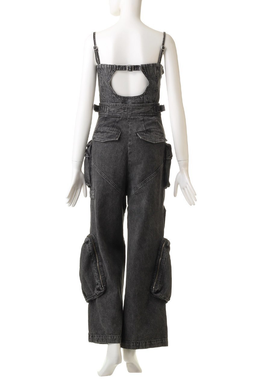 【プランク プロジェクト/PRANK PROJECT】の2WAYデニムカーゴオールインワン / Two-way Denim Cargo Jumpsuit 人気、トレンドファッション・服の通販 founy(ファニー) 　ファッション　Fashion　レディースファッション　Fashion for Women　パンツ　Pants & Trousers　ビスチェ　Bustier, Corset Top　ボトム　Bottoms, Lower Wear　ポケット　Pocket, Pocket Detail　other-4|ID: prp329100004606028 ipo3291000000032830412