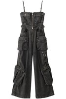【プランク プロジェクト/PRANK PROJECT】の2WAYデニムカーゴオールインワン / Two-way Denim Cargo Jumpsuit 人気、トレンドファッション・服の通販 founy(ファニー) ファッション Fashion レディースファッション Fashion for Women パンツ Pants & Trousers ビスチェ Bustier, Corset Top ボトム Bottoms, Lower Wear ポケット Pocket, Pocket Detail |ID:prp329100004606028