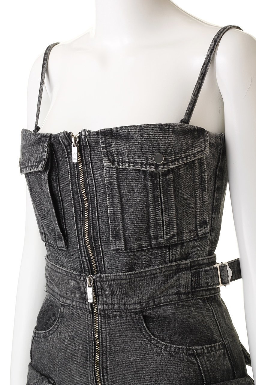 【プランク プロジェクト/PRANK PROJECT】の2WAYデニムカーゴオールインワン / Two-way Denim Cargo Jumpsuit 人気、トレンドファッション・服の通販 founy(ファニー) 　ファッション　Fashion　レディースファッション　Fashion for Women　パンツ　Pants & Trousers　ビスチェ　Bustier, Corset Top　ボトム　Bottoms, Lower Wear　ポケット　Pocket, Pocket Detail　other-5|ID: prp329100004606028 ipo3291000000035387874