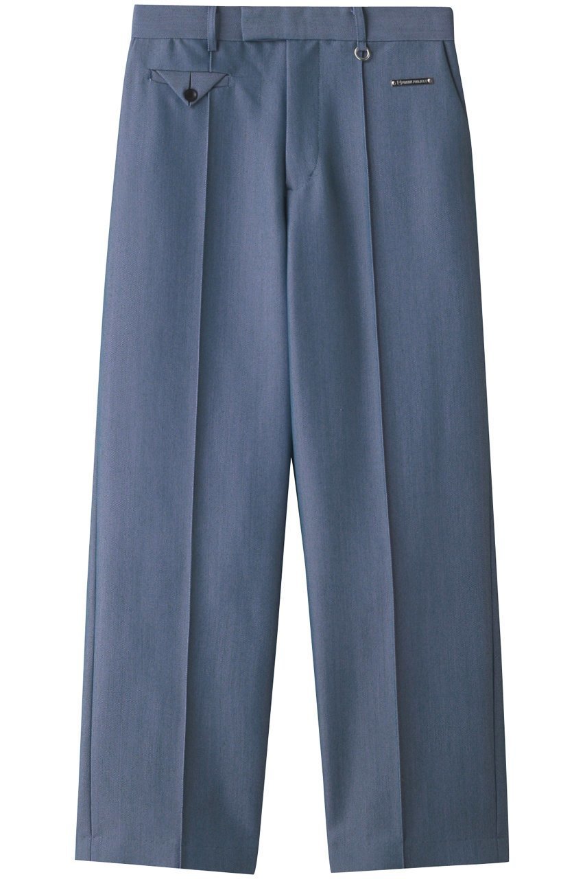 【プランク プロジェクト/PRANK PROJECT】のグランピアンズウールノータックパンツ インテリア・キッズ・メンズ・レディースファッション・服の通販 founy(ファニー) 　ファッション　Fashion　レディースファッション　Fashion for Women　パンツ　Pants & Trousers　ストレート　Straight, Straight Cut　センター　Center, Center Line　ロング　Long, Long-Length　ワイド　Wide, Wide Fit　BLU(ブルー)|ID: prp329100004606031 ipo3291000000035387895